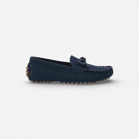 Mocassin Bleu Marine En Daim Enfant Bateau