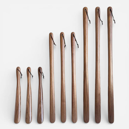 Chausse-pied en bois premium – Confort du talon & formats multiples