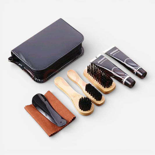Pack Entretien Mocassin Complet – Nettoyage, Brillance & Protection Cuir / Daim
