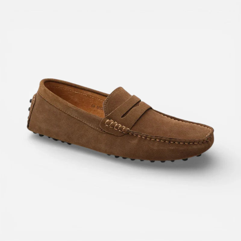 Mocassin Daim Marron Homme Chic