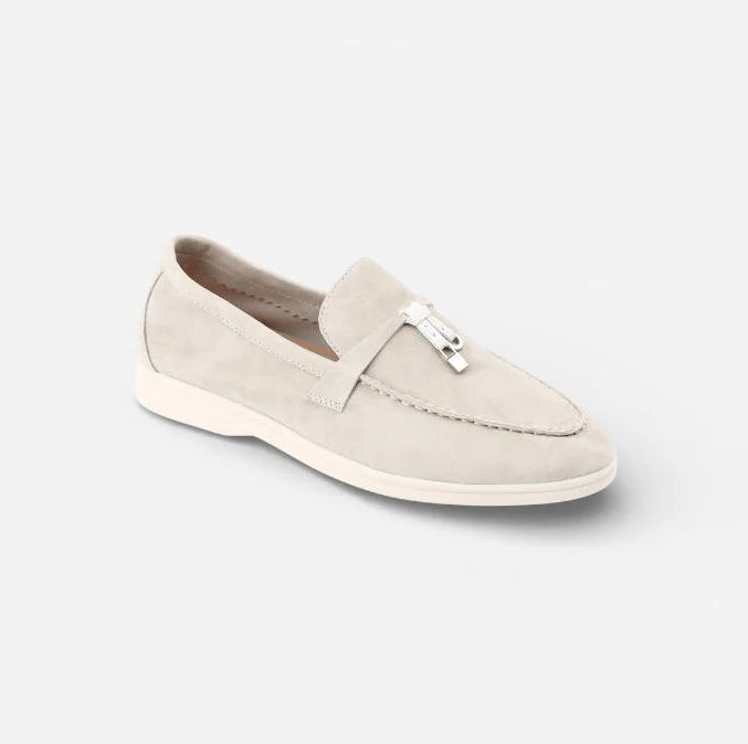 Mocassin En Daim Beige à Gland