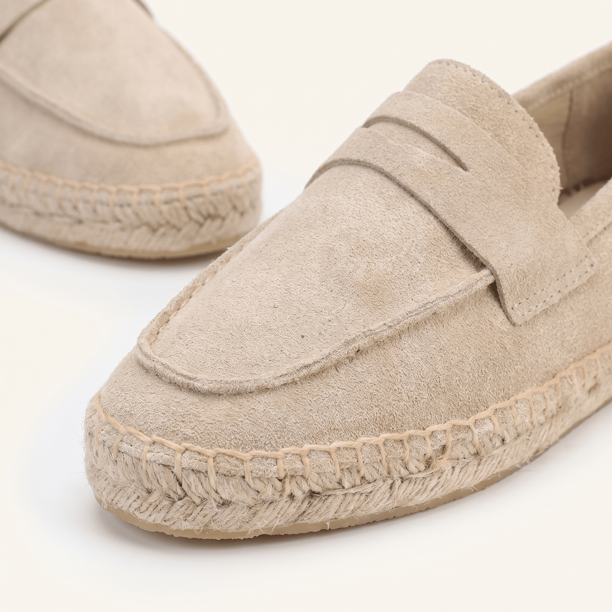 Espadrilles Mocassins Femme en Daim Chaussures d'Été