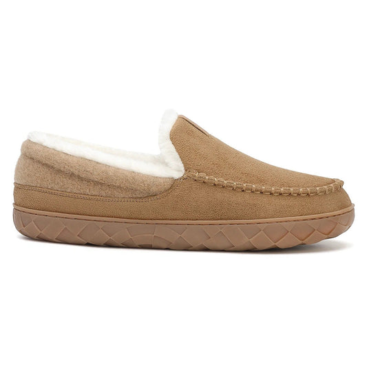 Mocassins Fourrés Femme Chaussons Cosy en Daim Véritable