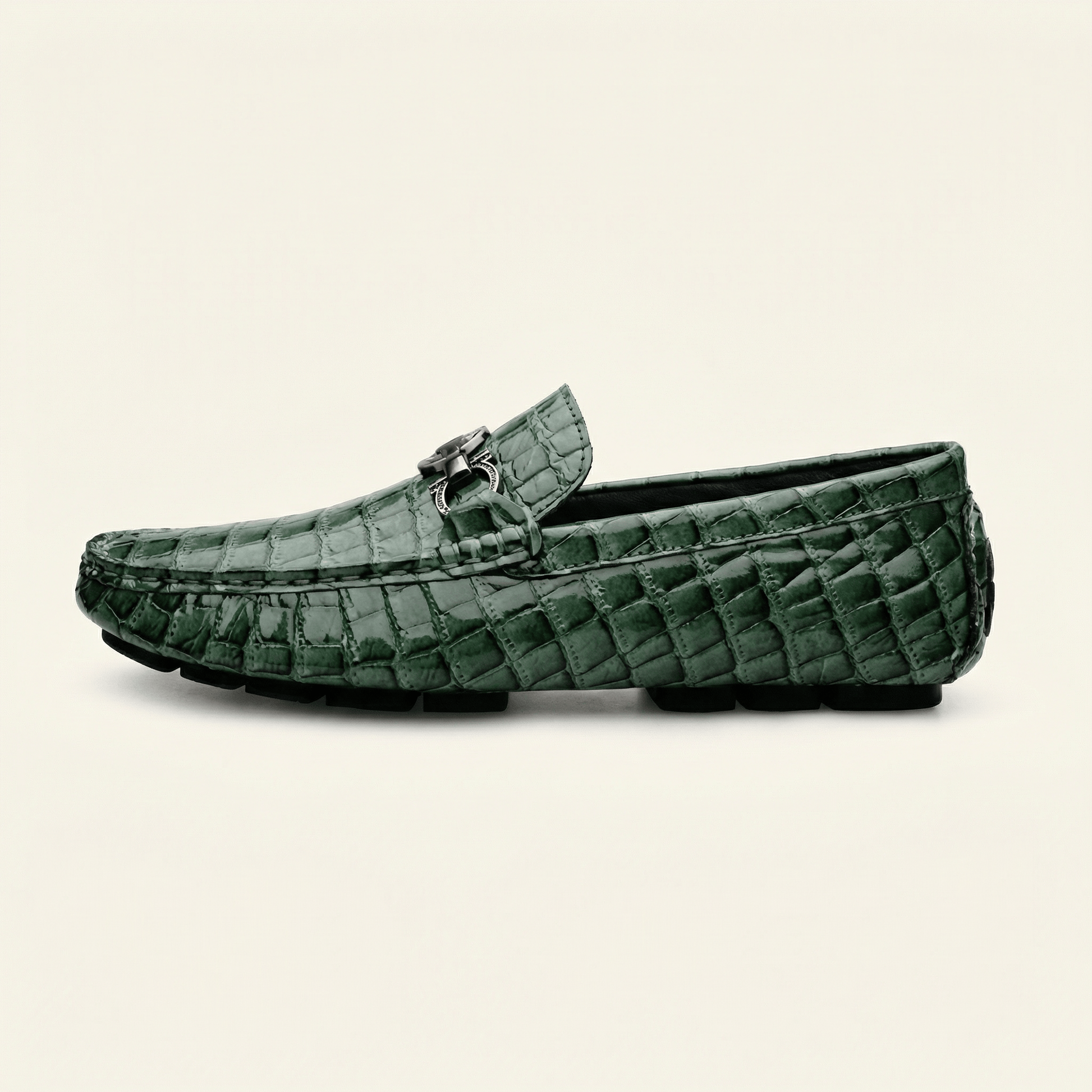 Mocassin à Mors Effet Crocodile