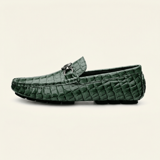 Mocassin à Mors Effet Crocodile