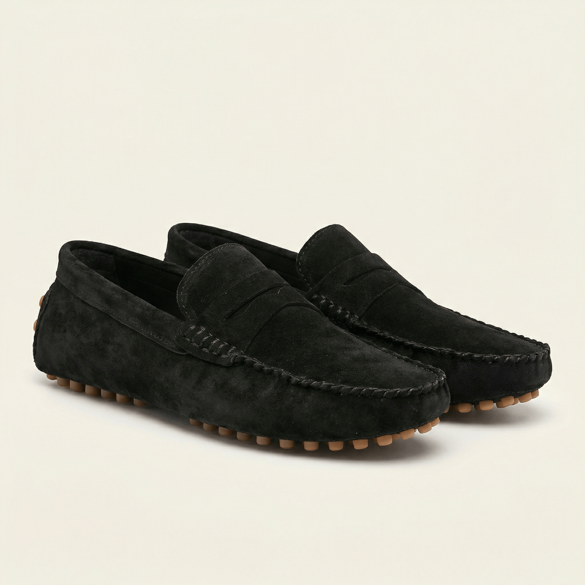 Mocassin à Picots en Daim