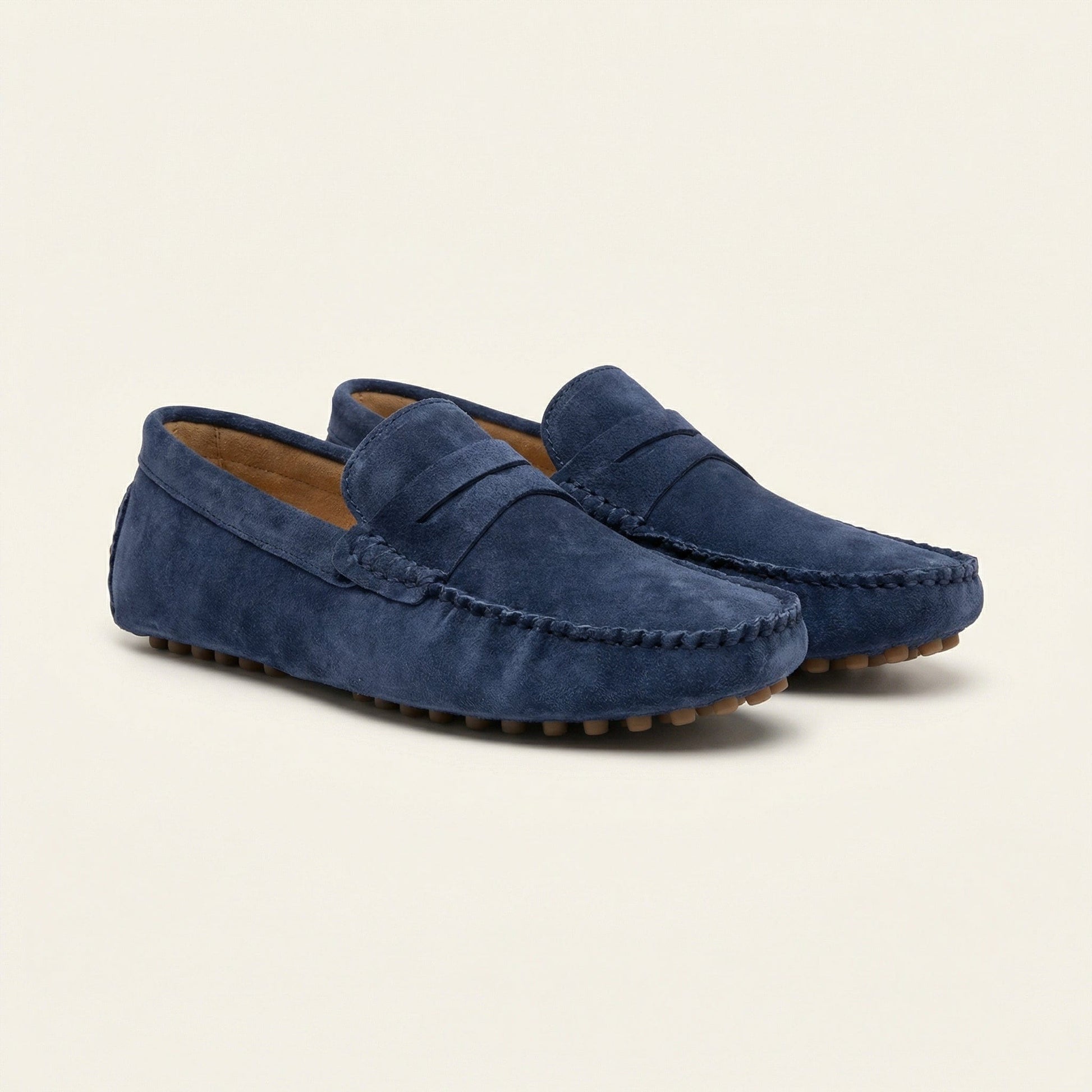 Mocassin à Picots en Daim