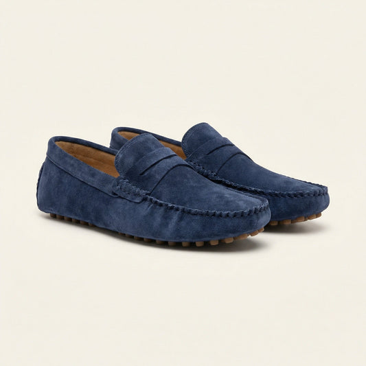 Mocassin à Picots en Daim