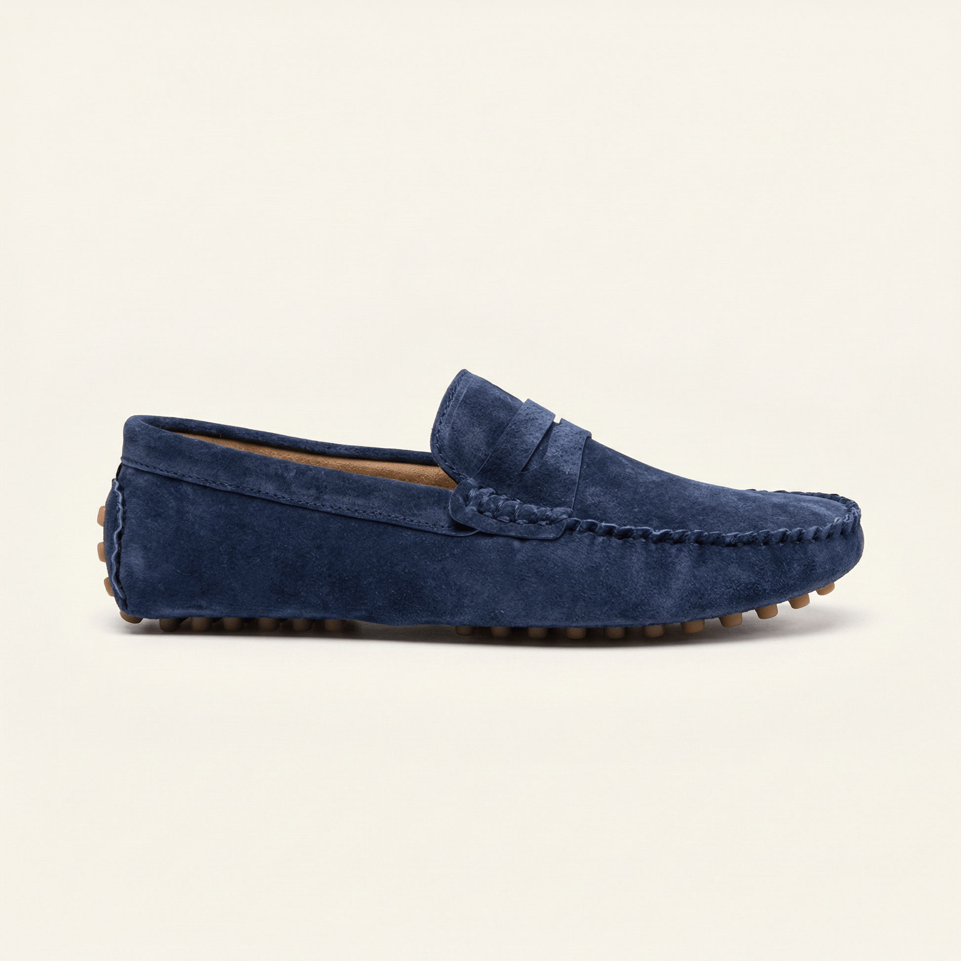 Mocassin à Picots en Daim