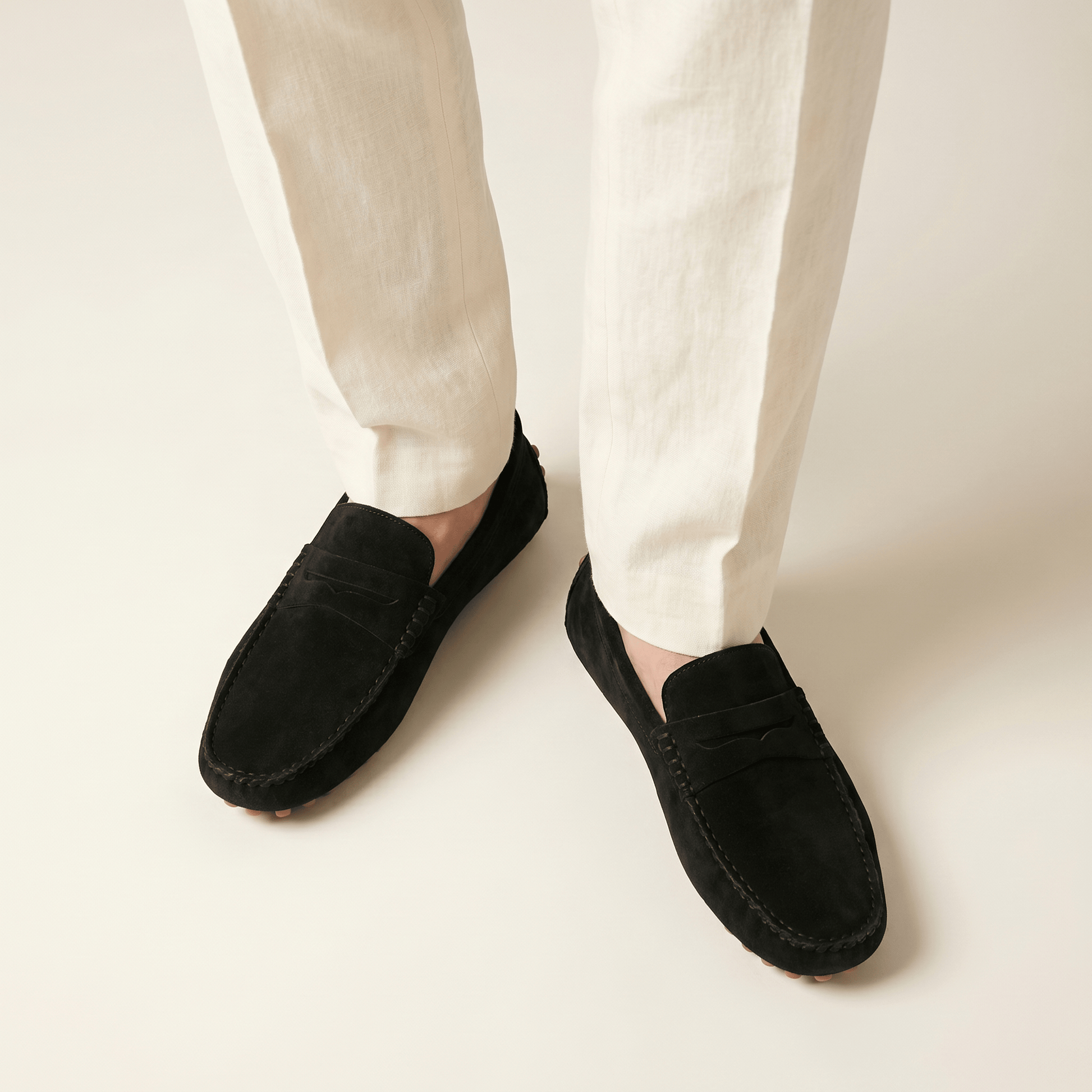 Mocassin à Picots en Daim