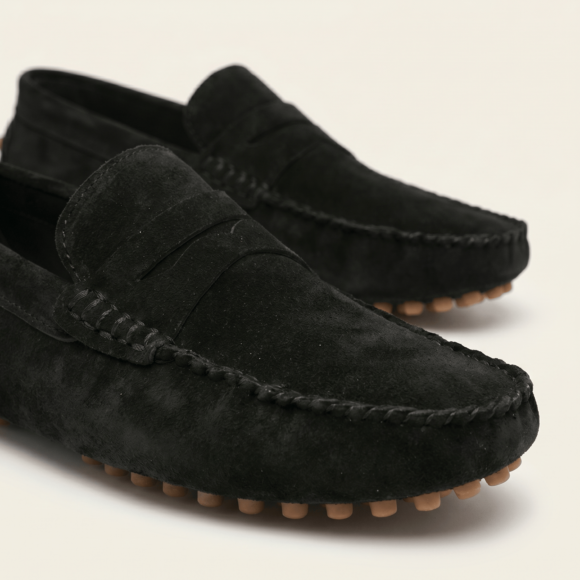 Mocassin à Picots en Daim