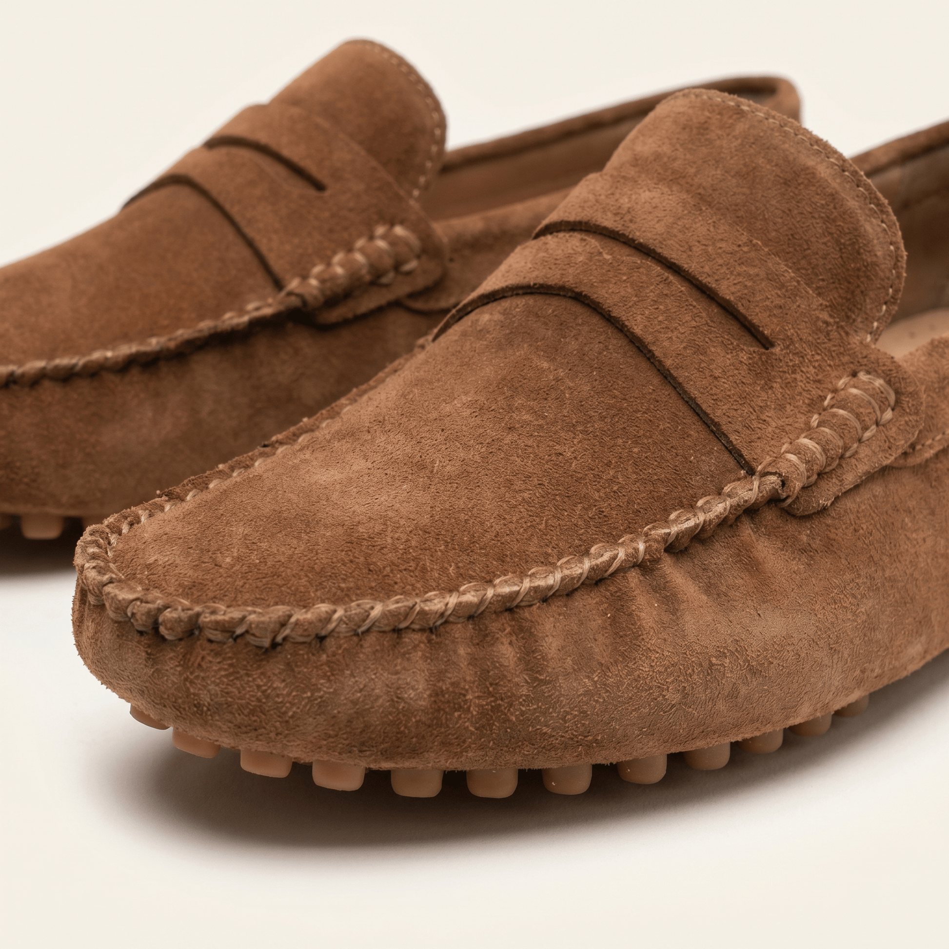Mocassin à Picots en Daim