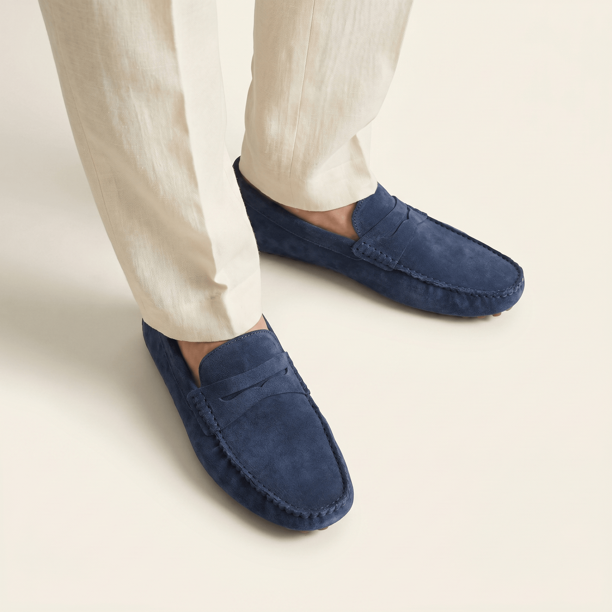 Mocassin à Picots en Daim