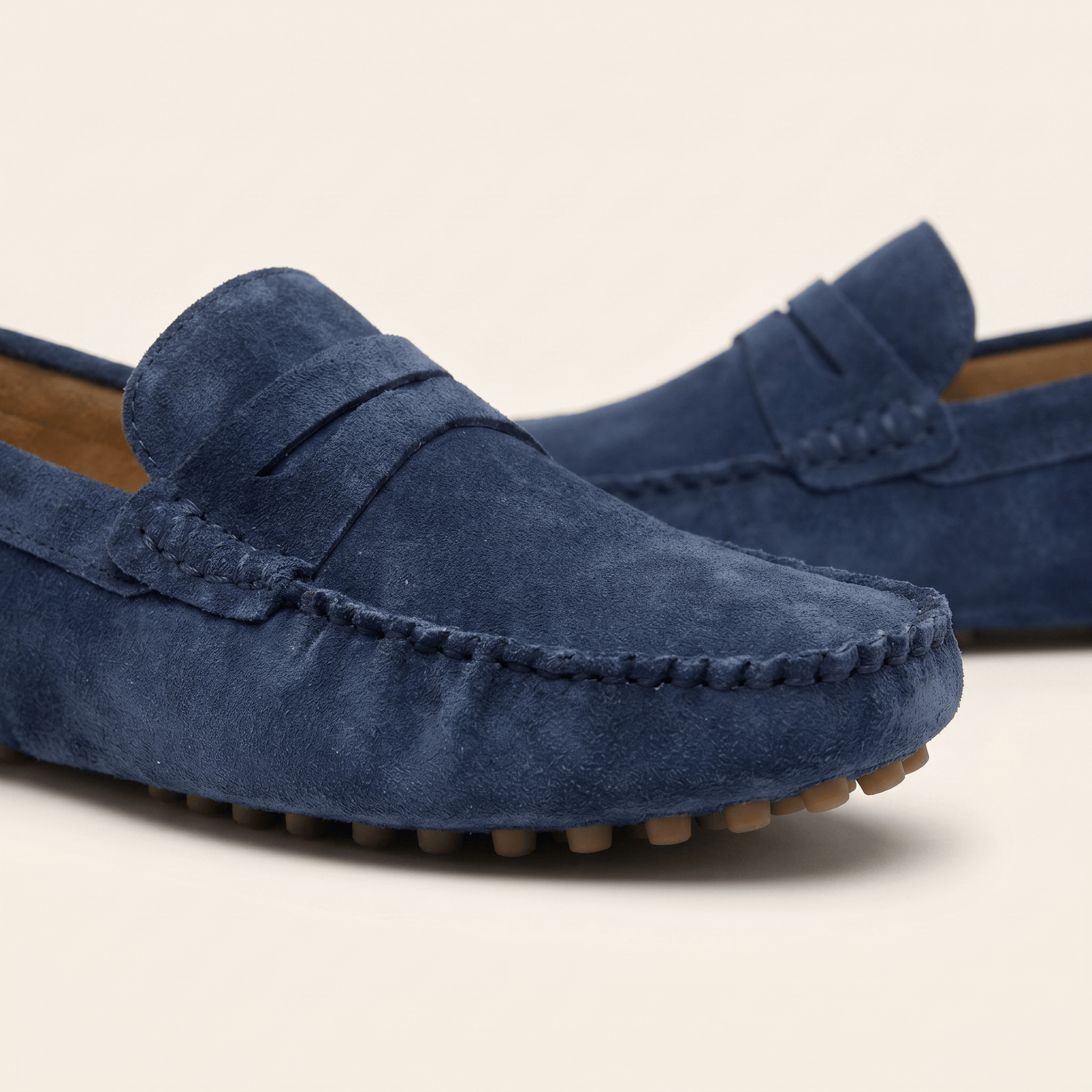 Mocassin à Picots en Daim