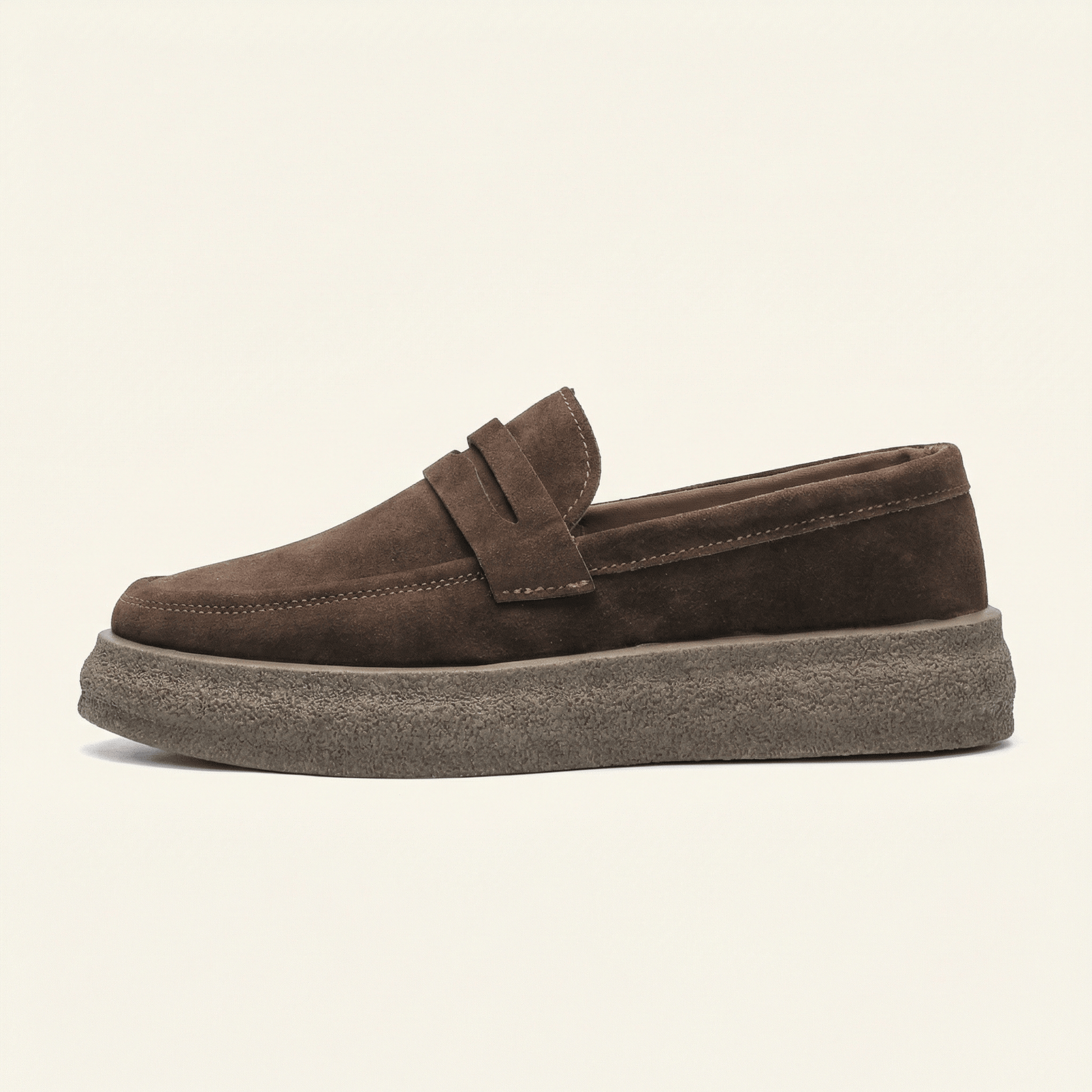 Mocassin avec Bande à Semelle Épaisse