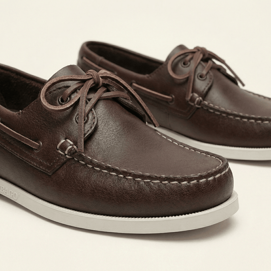 Mocassin Bateau Homme en Cuir