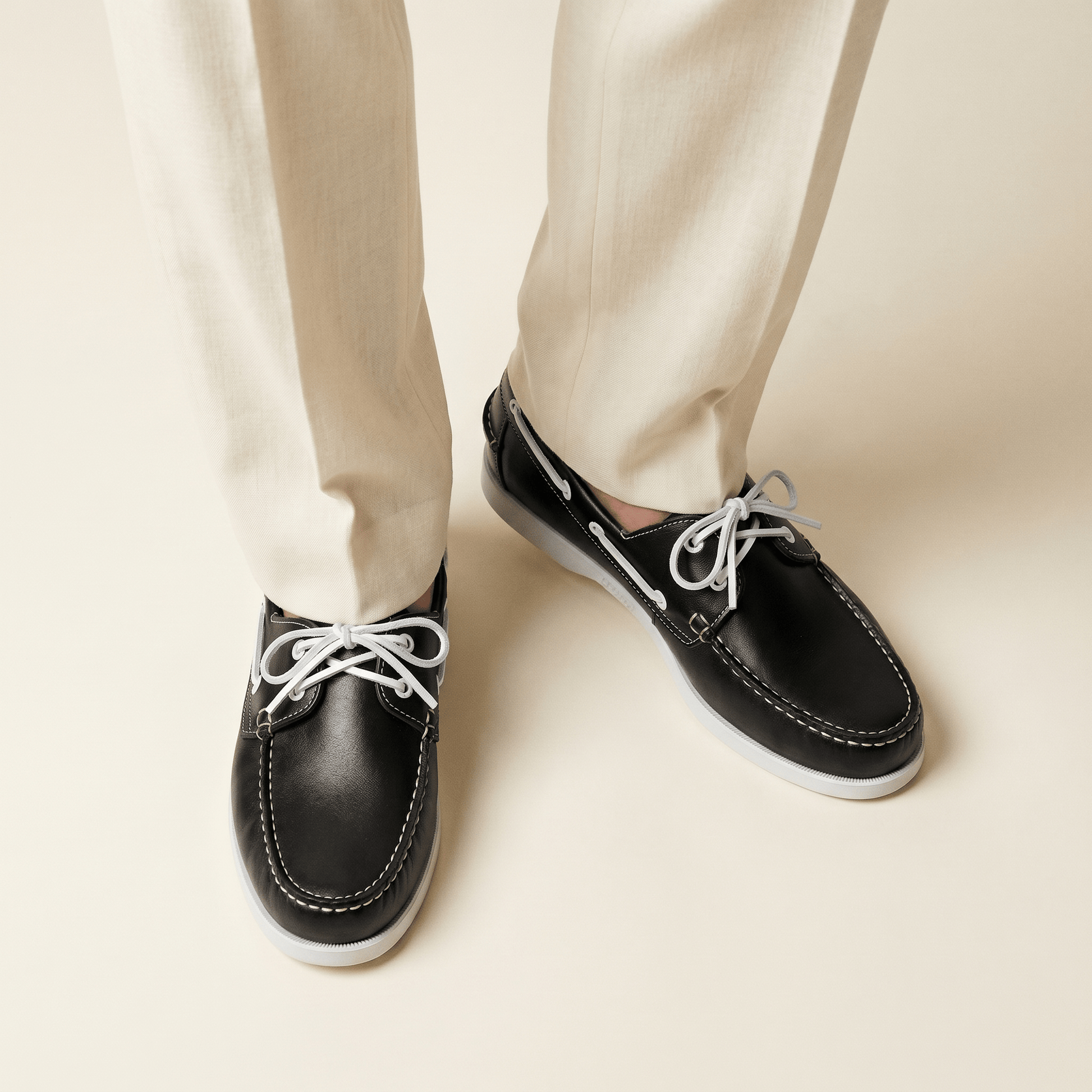 Mocassin Bateau Homme en Cuir