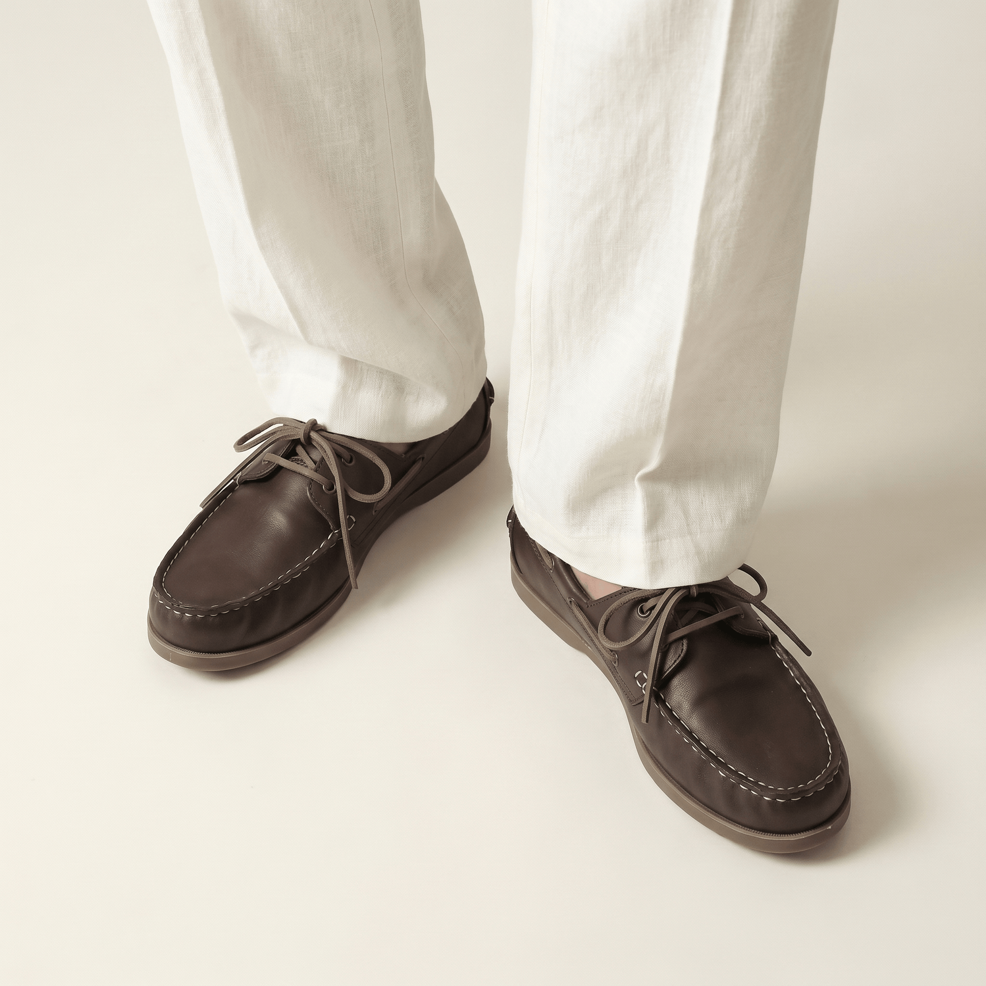 Mocassin Bateau Homme en Cuir