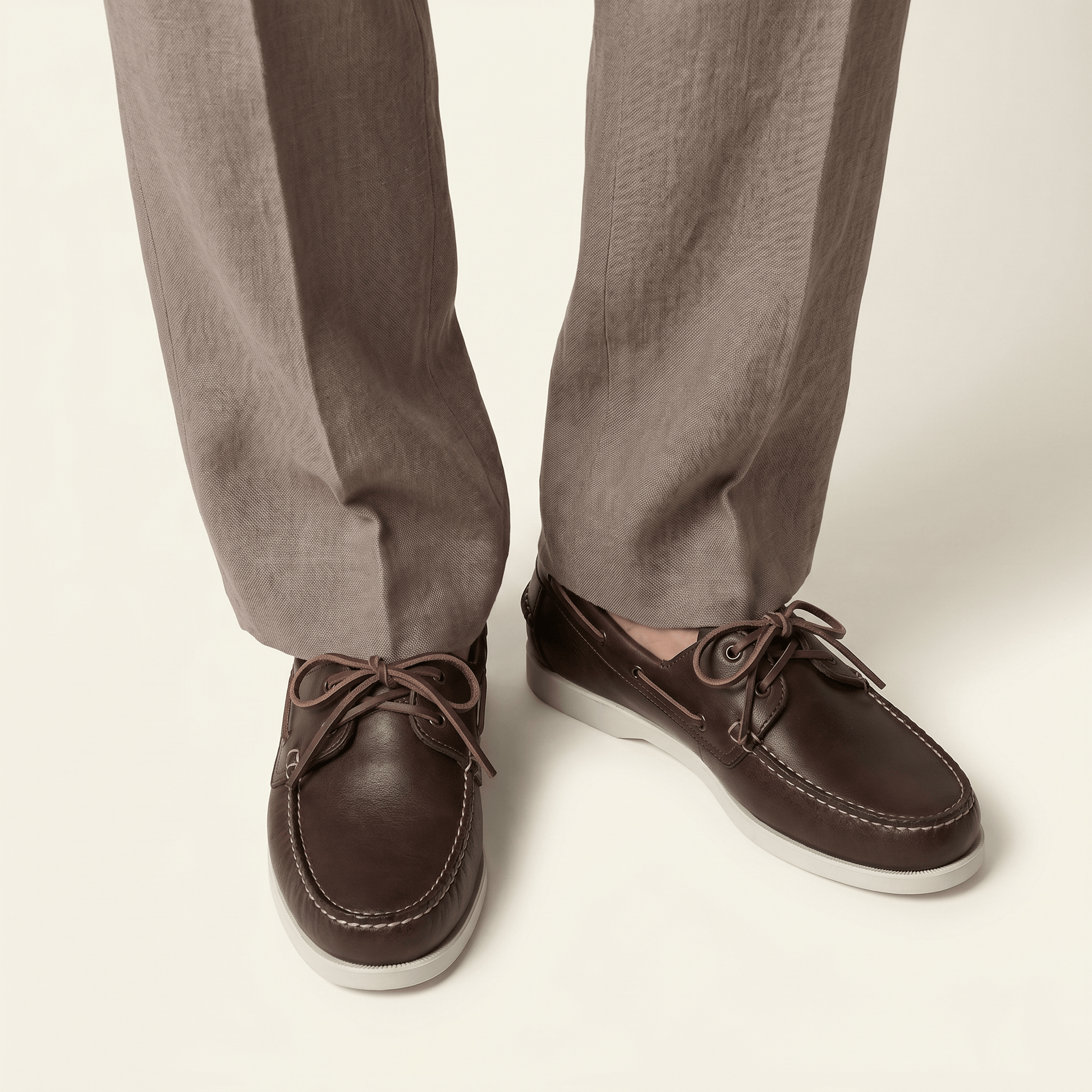 Mocassin Bateau Homme en Cuir