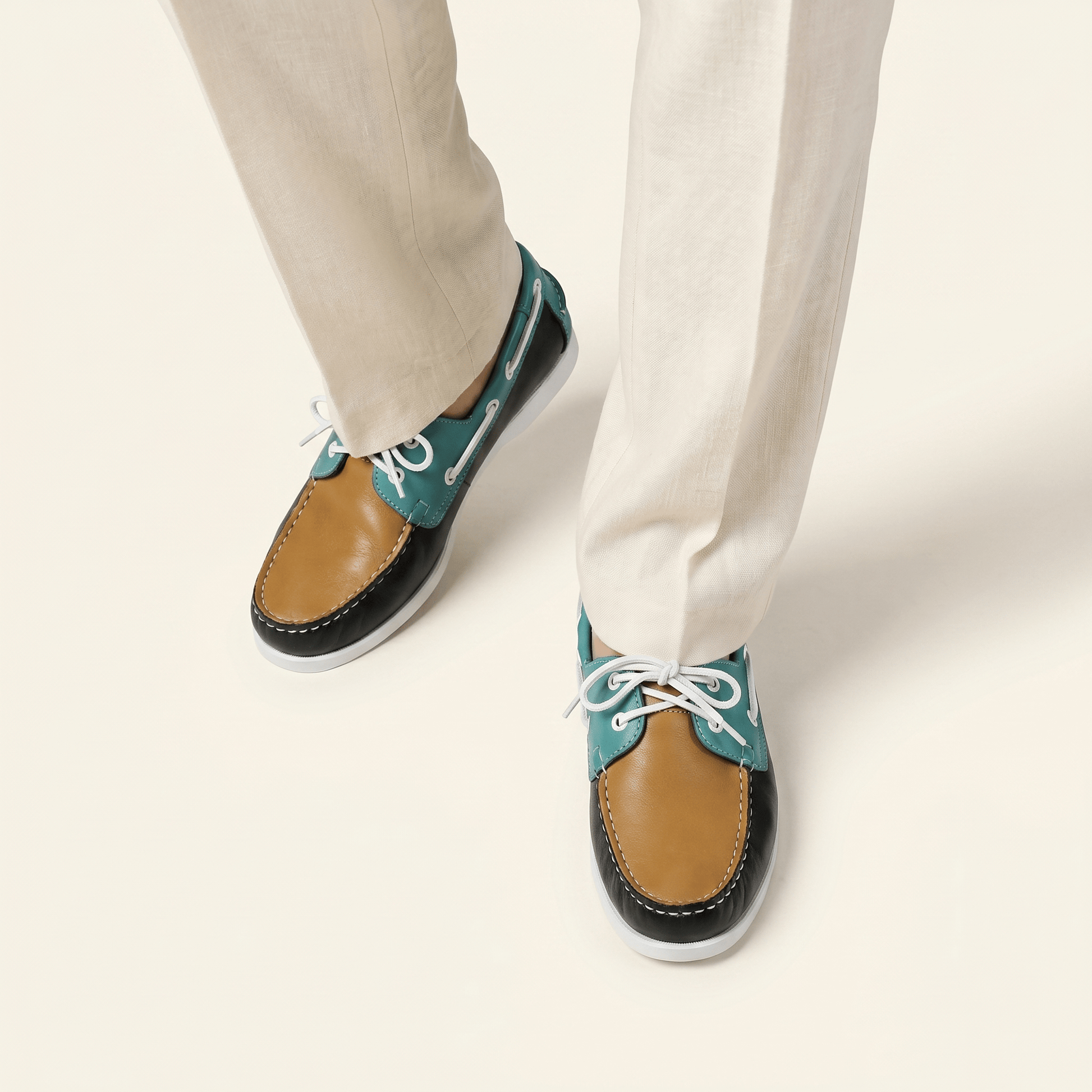 Mocassin Bateau Homme en Cuir