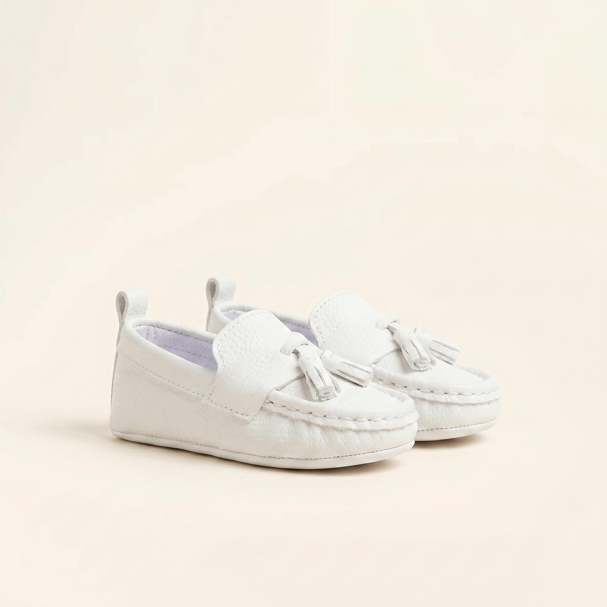 Mocassin Bébé à Glands en Cuir