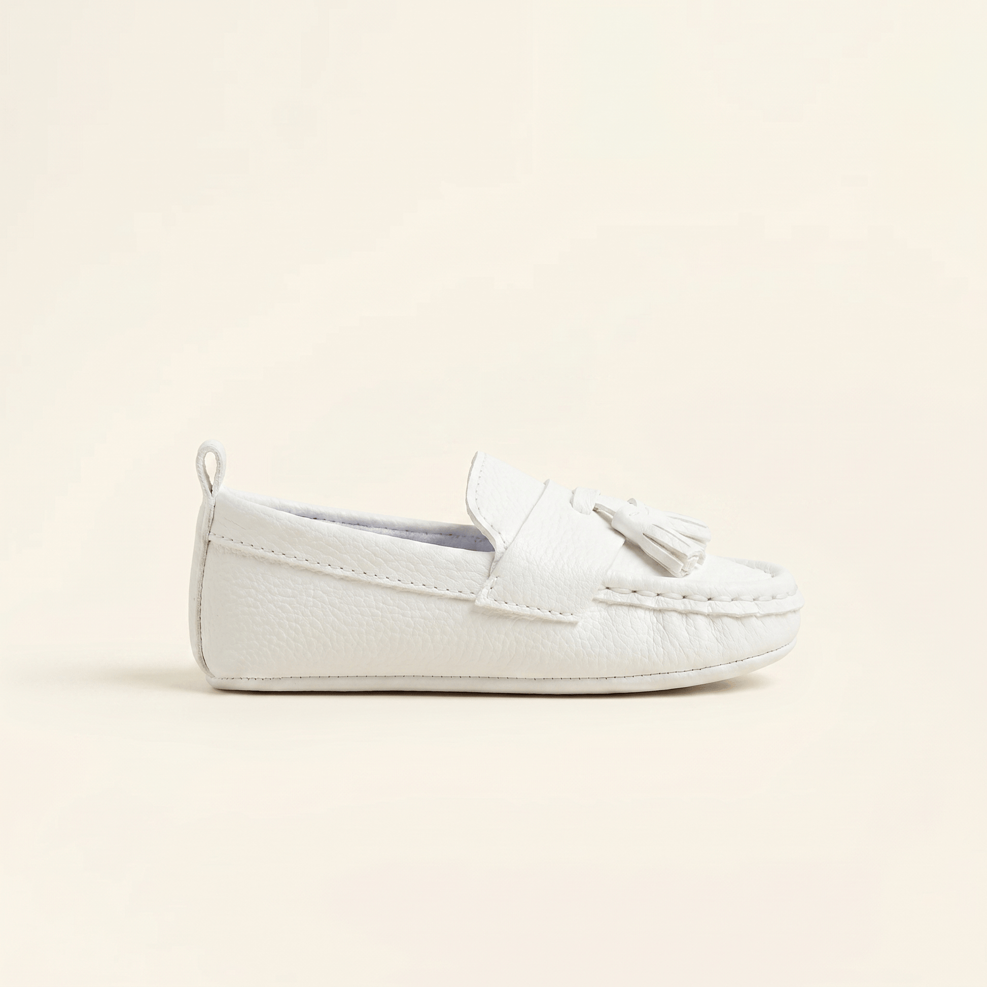 Mocassin Bébé à Glands en Cuir