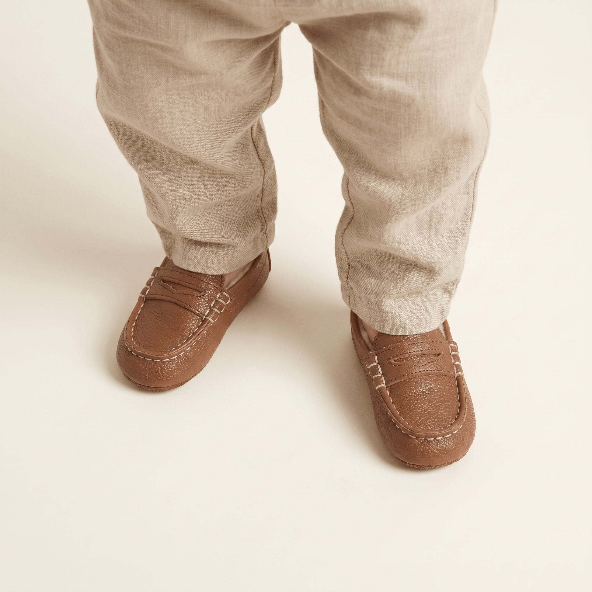 Mocassin Bébé Fourré à Bande
