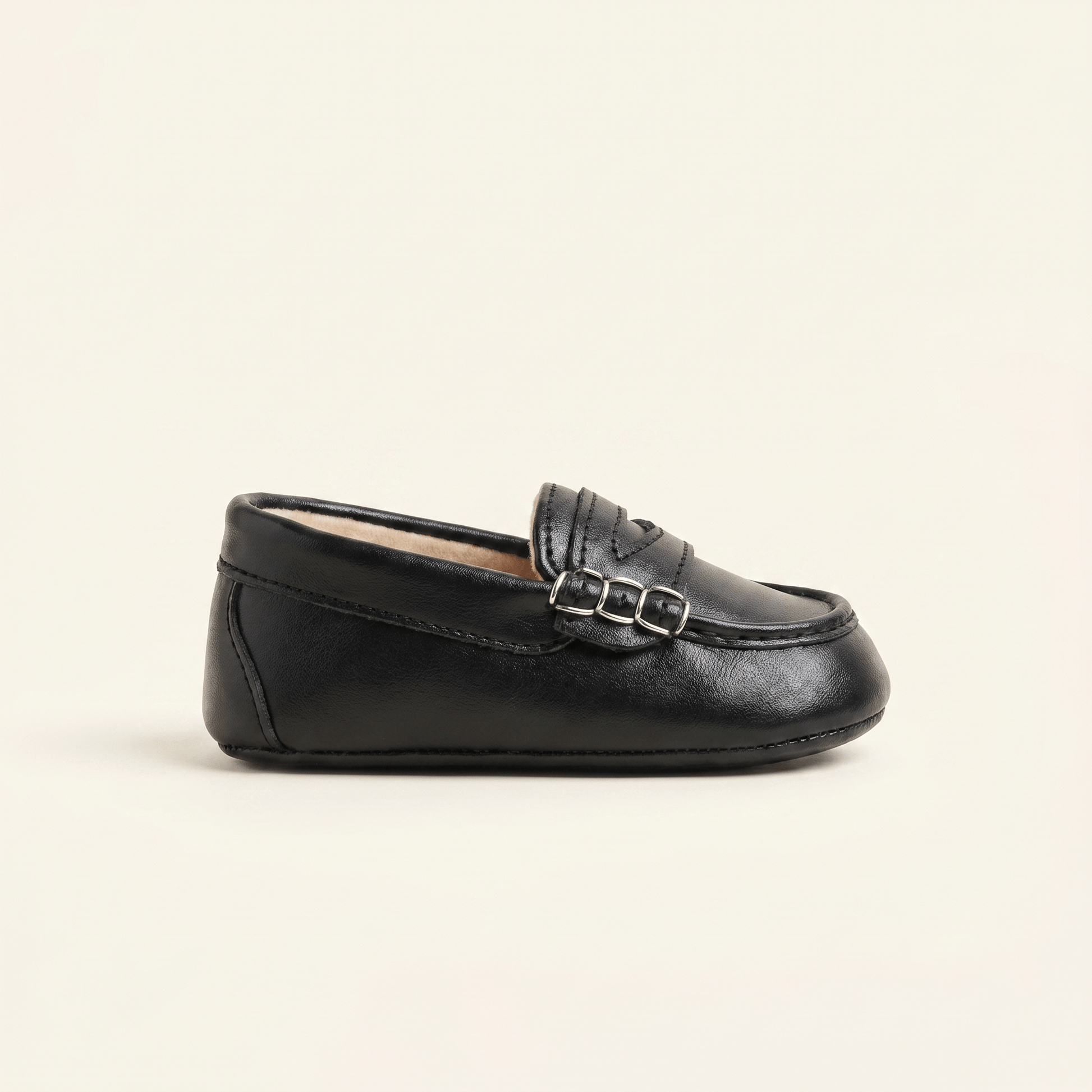 Mocassin Bébé Fourré à Bande