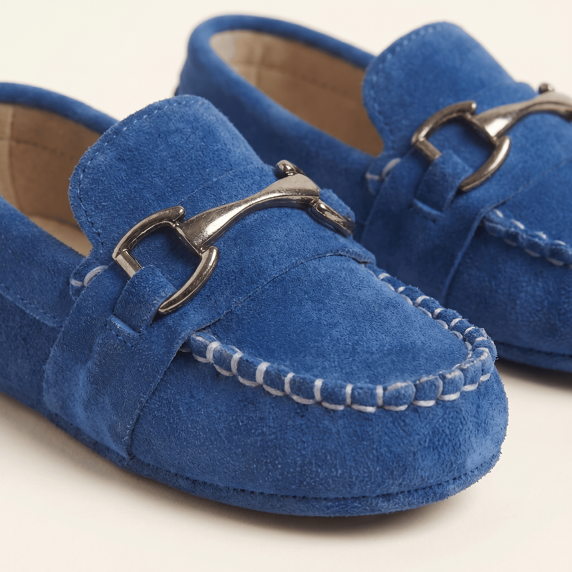 Mocassin Bébé Garçon à Mors en Daim