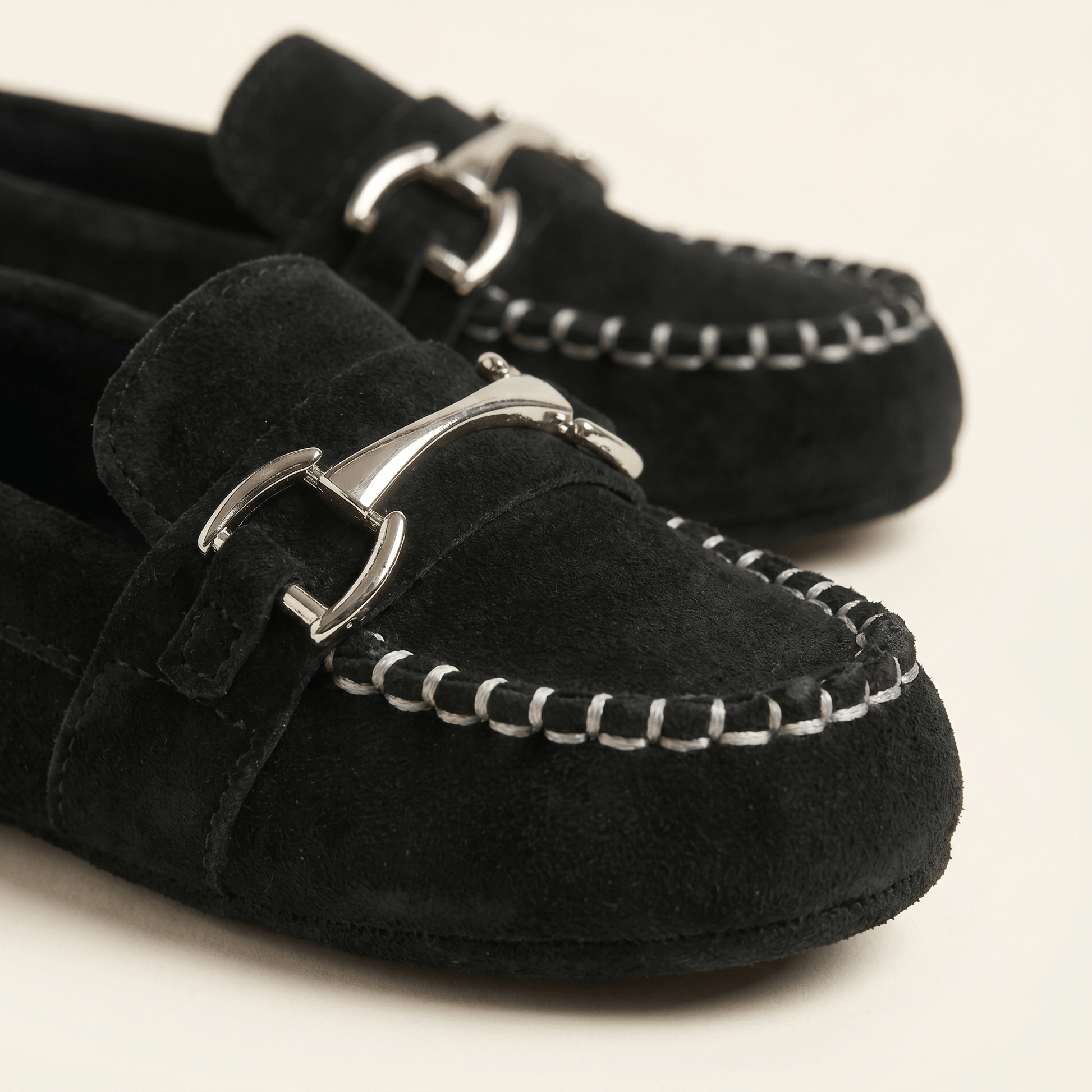 Mocassin Bébé Garçon à Mors en Daim