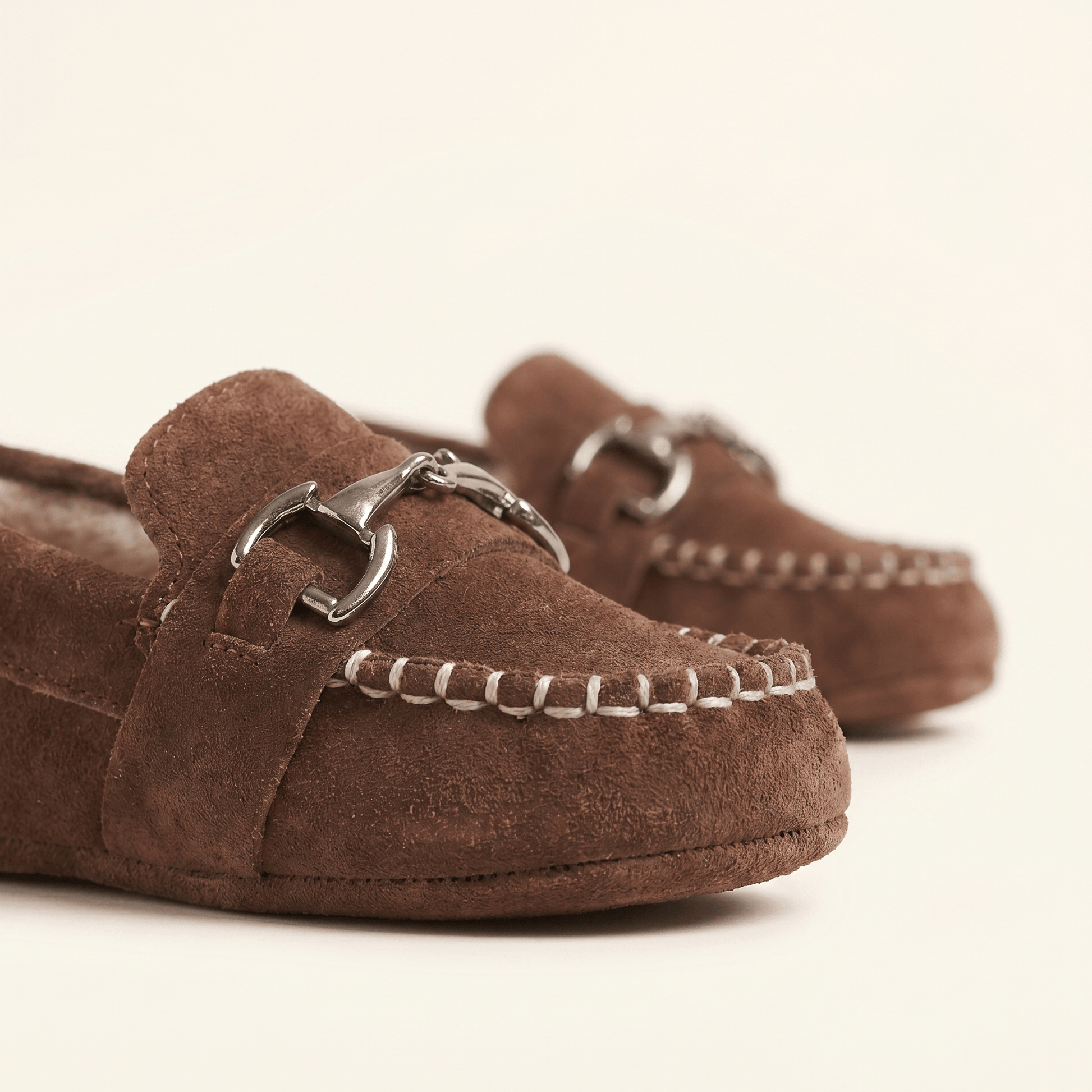Mocassin Bébé Garçon à Mors en Daim
