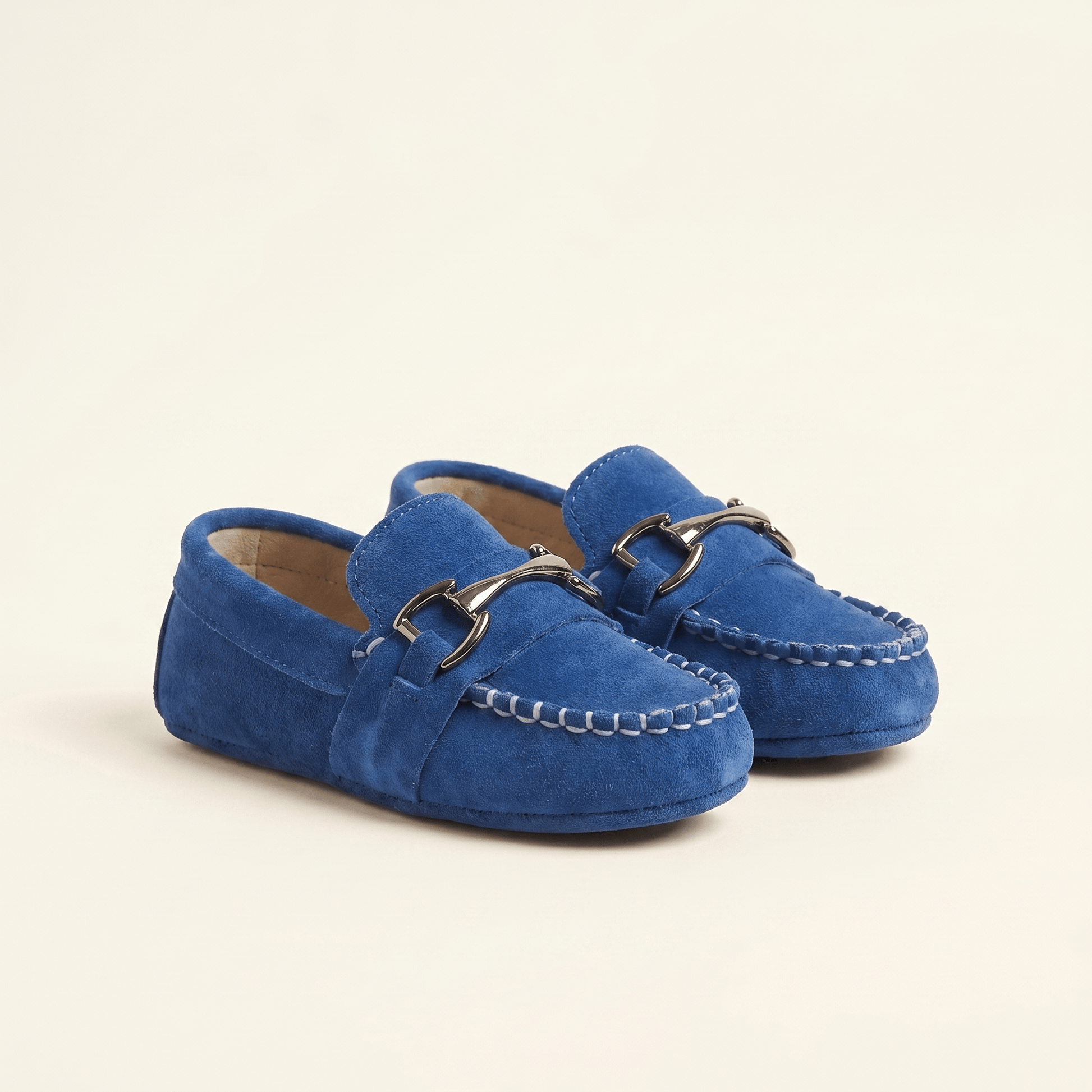 Mocassin Bébé Garçon à Mors en Daim