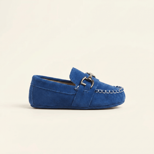 Mocassin Bébé Garçon à Mors en Daim