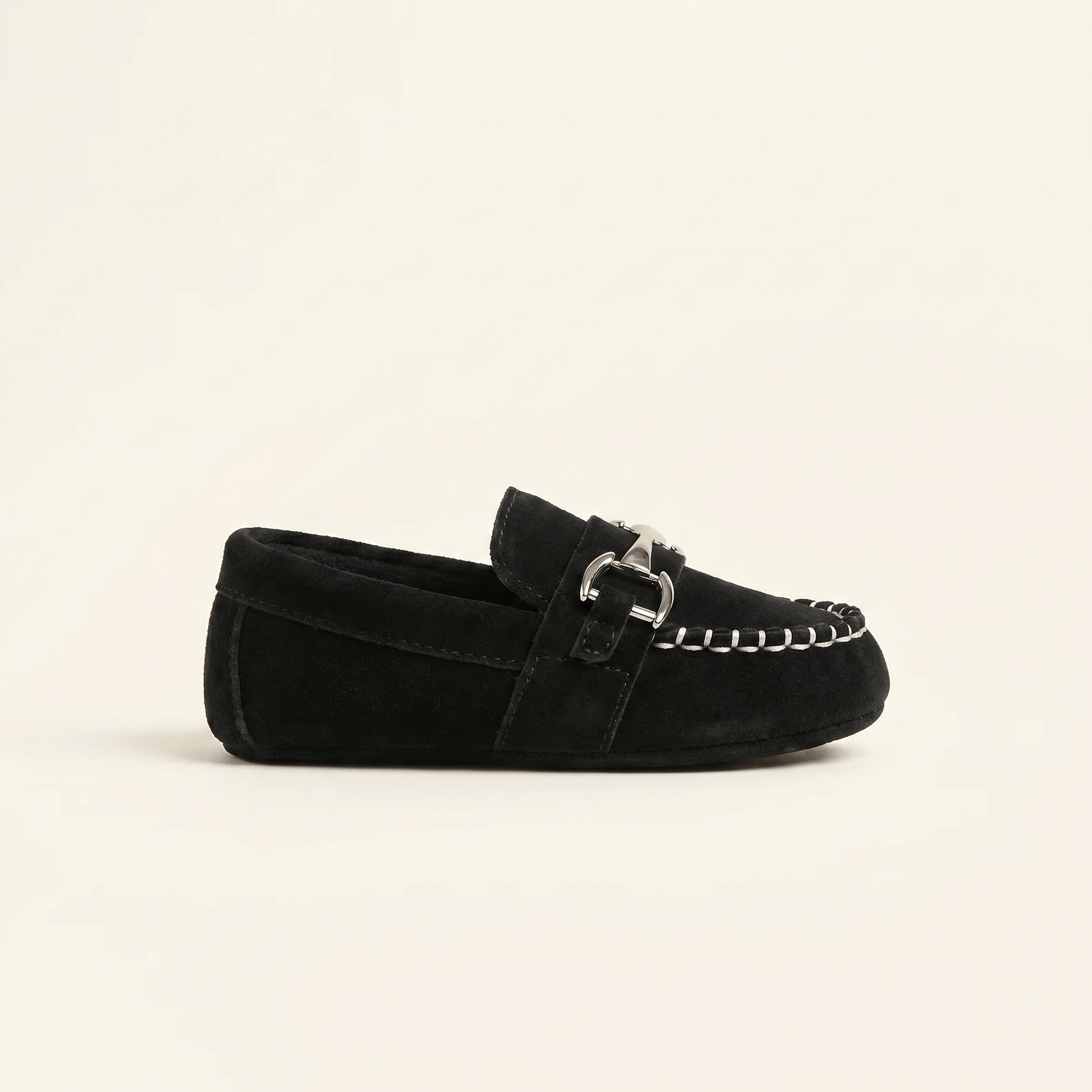 Mocassin Bébé Garçon à Mors en Daim