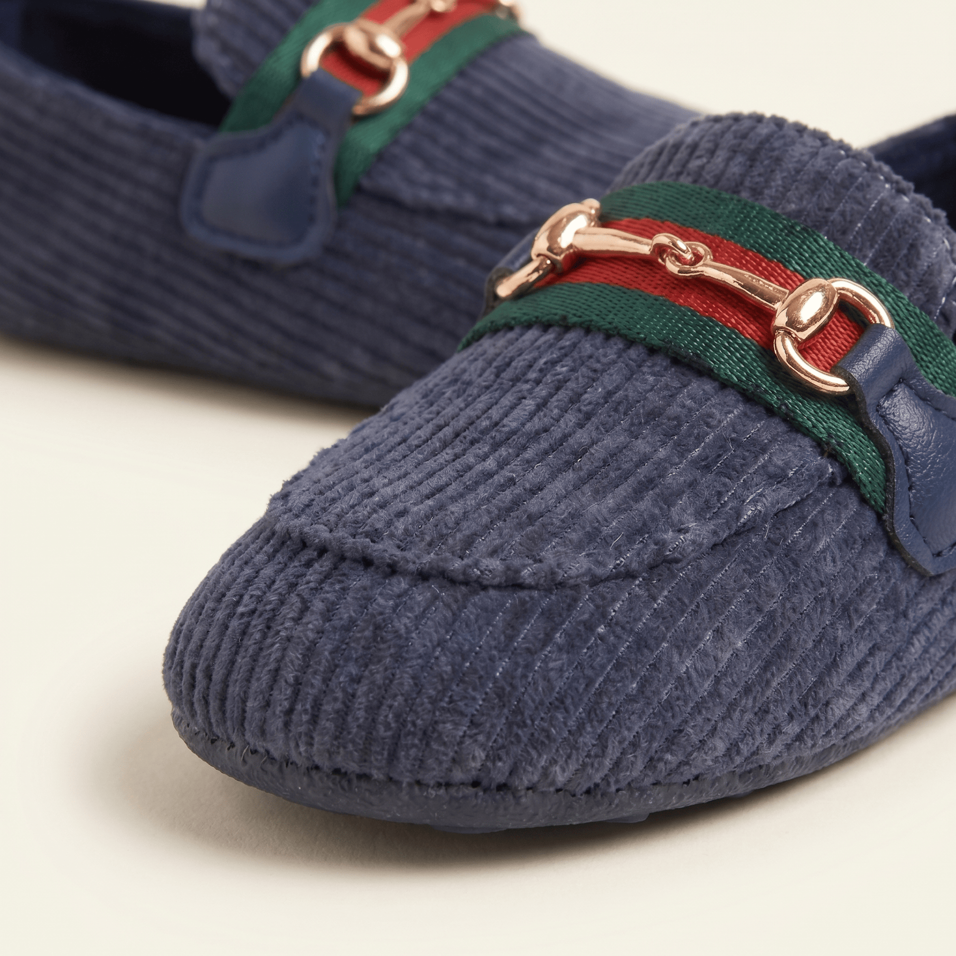 Mocassin Bébé Velours Côtelé à Mors