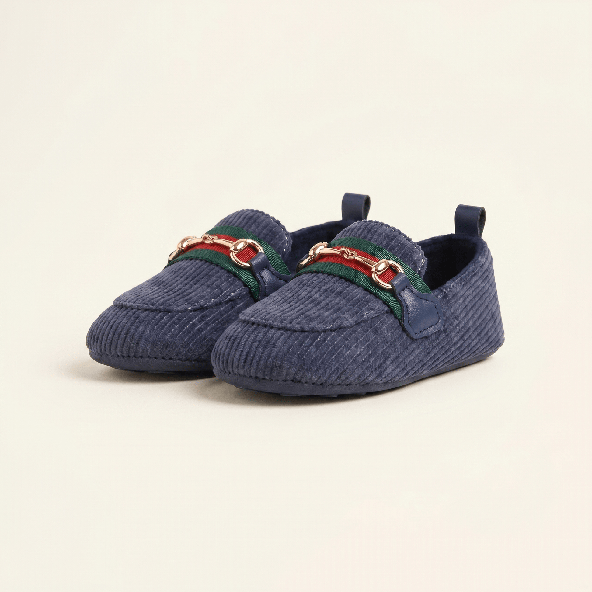 Mocassin Bébé Velours Côtelé à Mors
