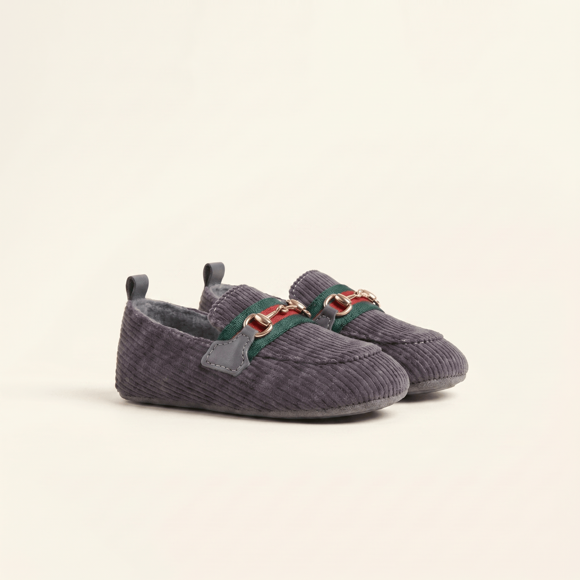 Mocassin Bébé Velours Côtelé à Mors