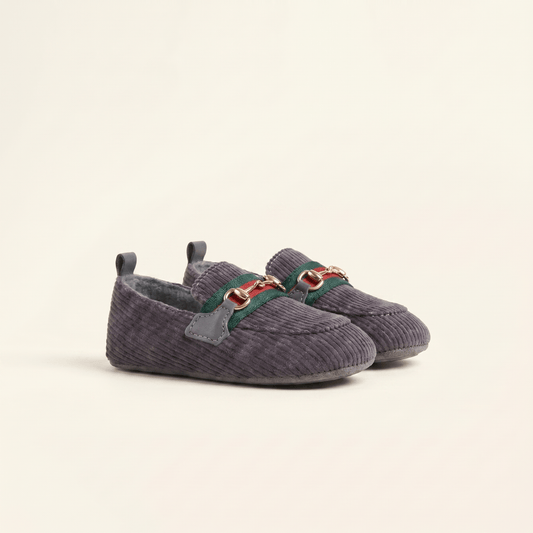 Mocassin Bébé Velours Côtelé à Mors