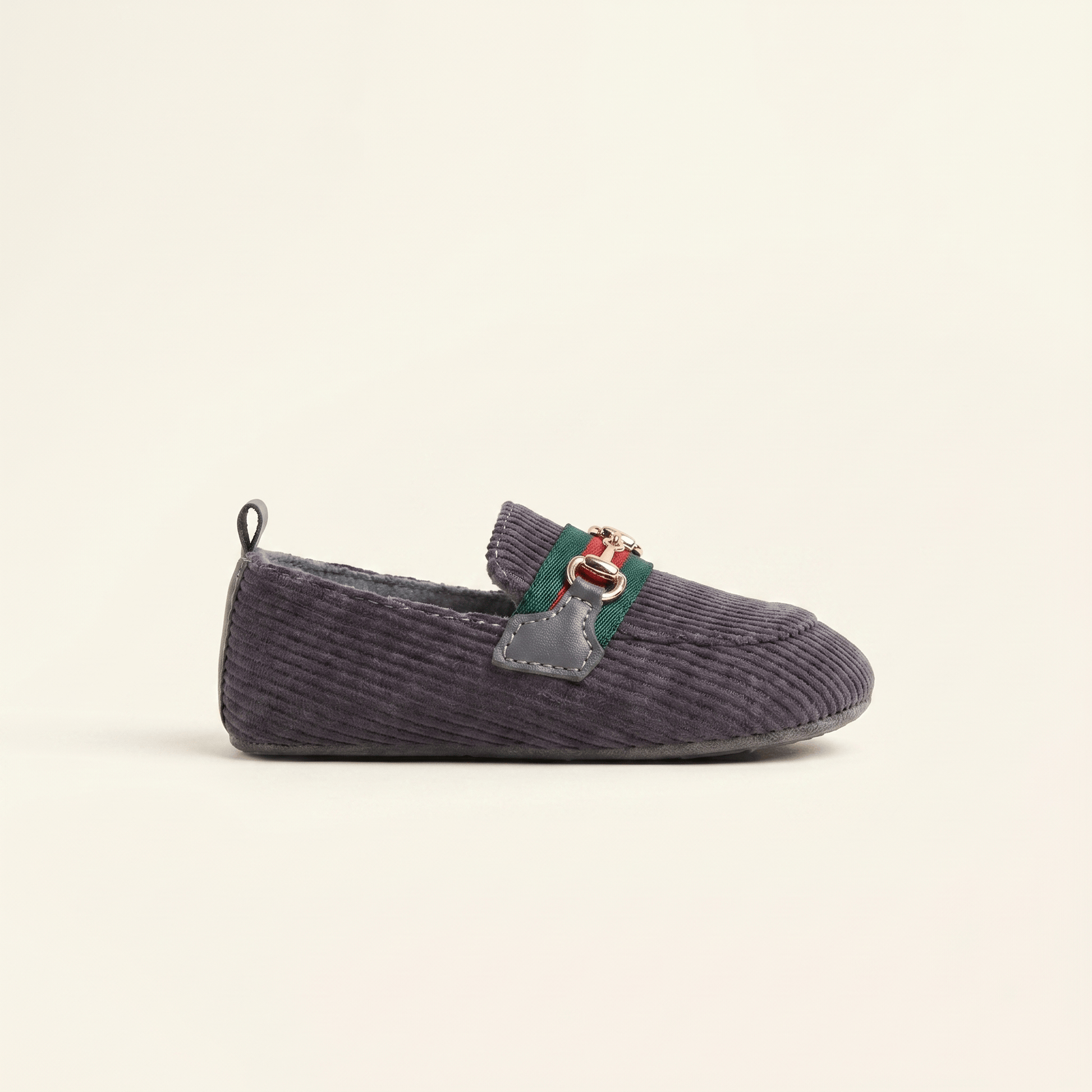 Mocassin Bébé Velours Côtelé à Mors