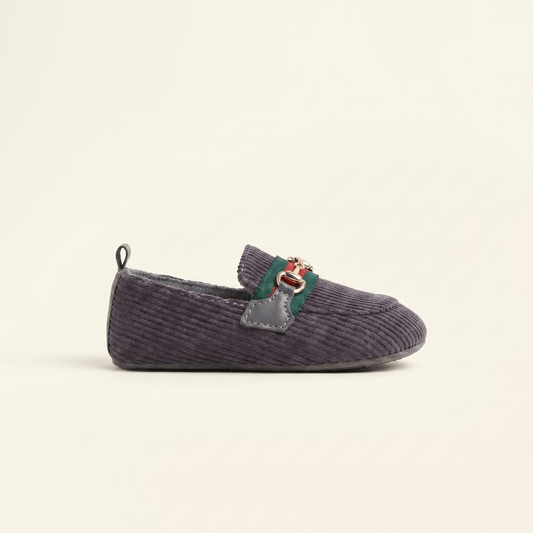Mocassin Bébé Velours Côtelé à Mors