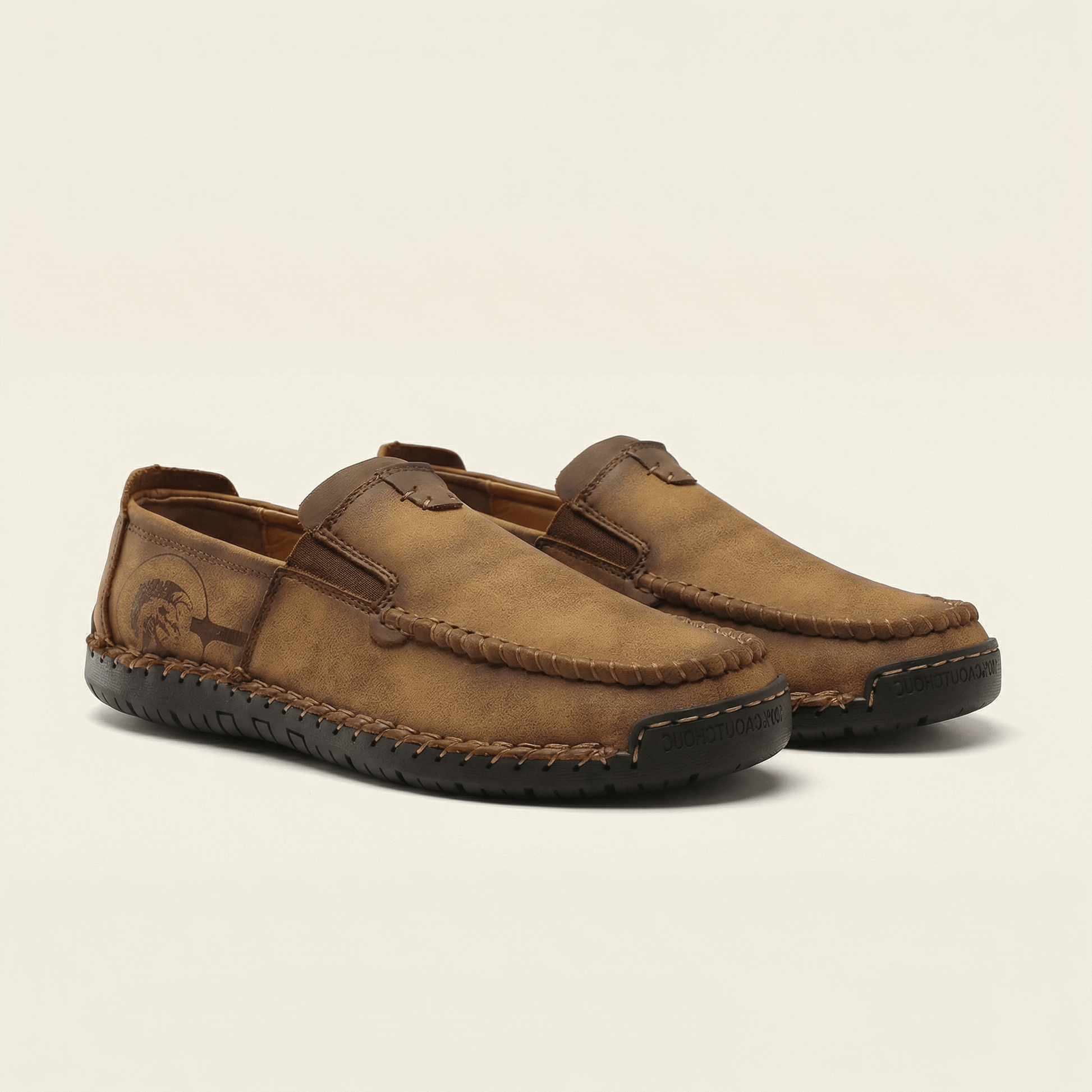 Mocassin de Conduite Souple à Semelle Crantée