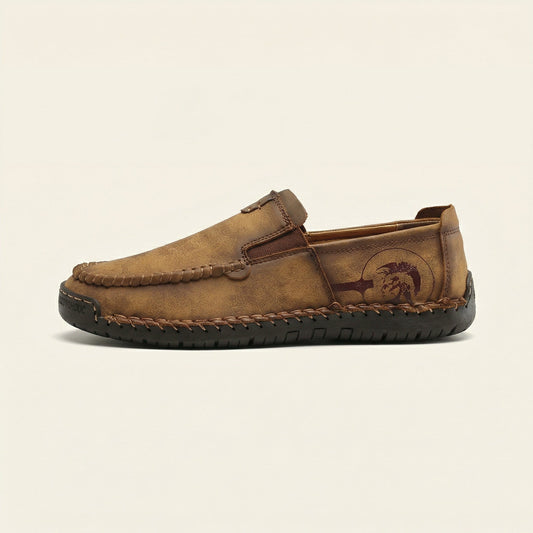 Mocassin de Conduite Souple à Semelle Crantée