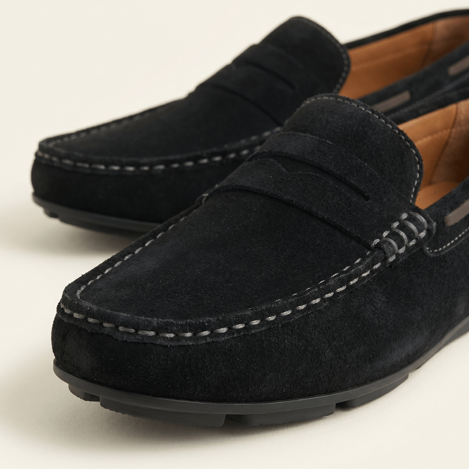 Mocassin en Daim Classique à Bande