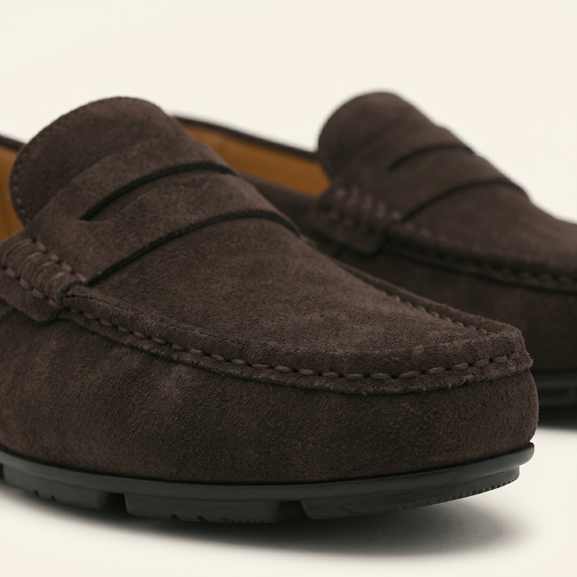 Mocassin en Daim Classique à Bande