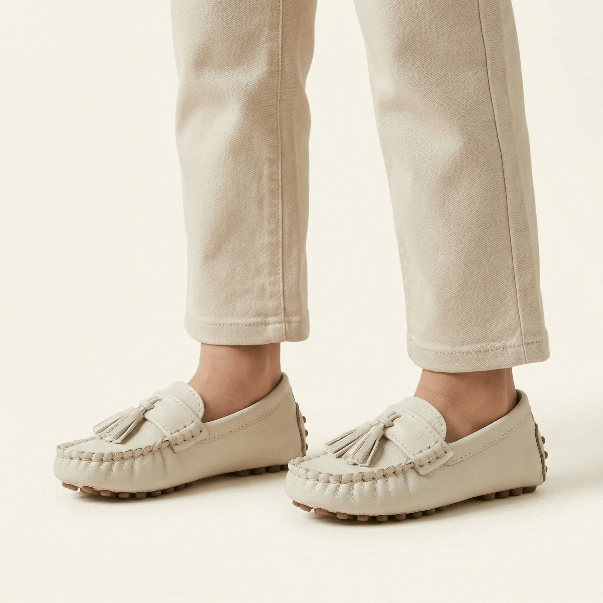Mocassin Enfant à Glands à Picots