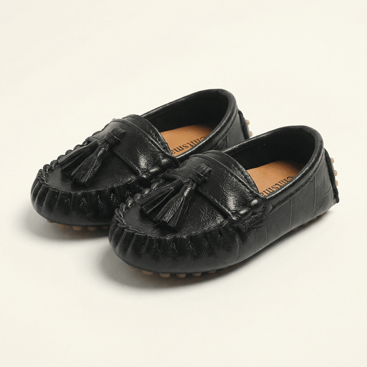 Mocassin Enfant à Glands à Picots