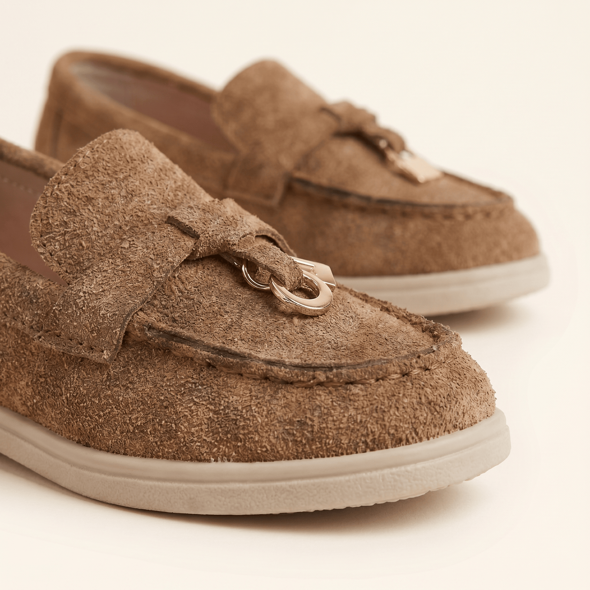 Mocassin Enfant à Glands en Daim