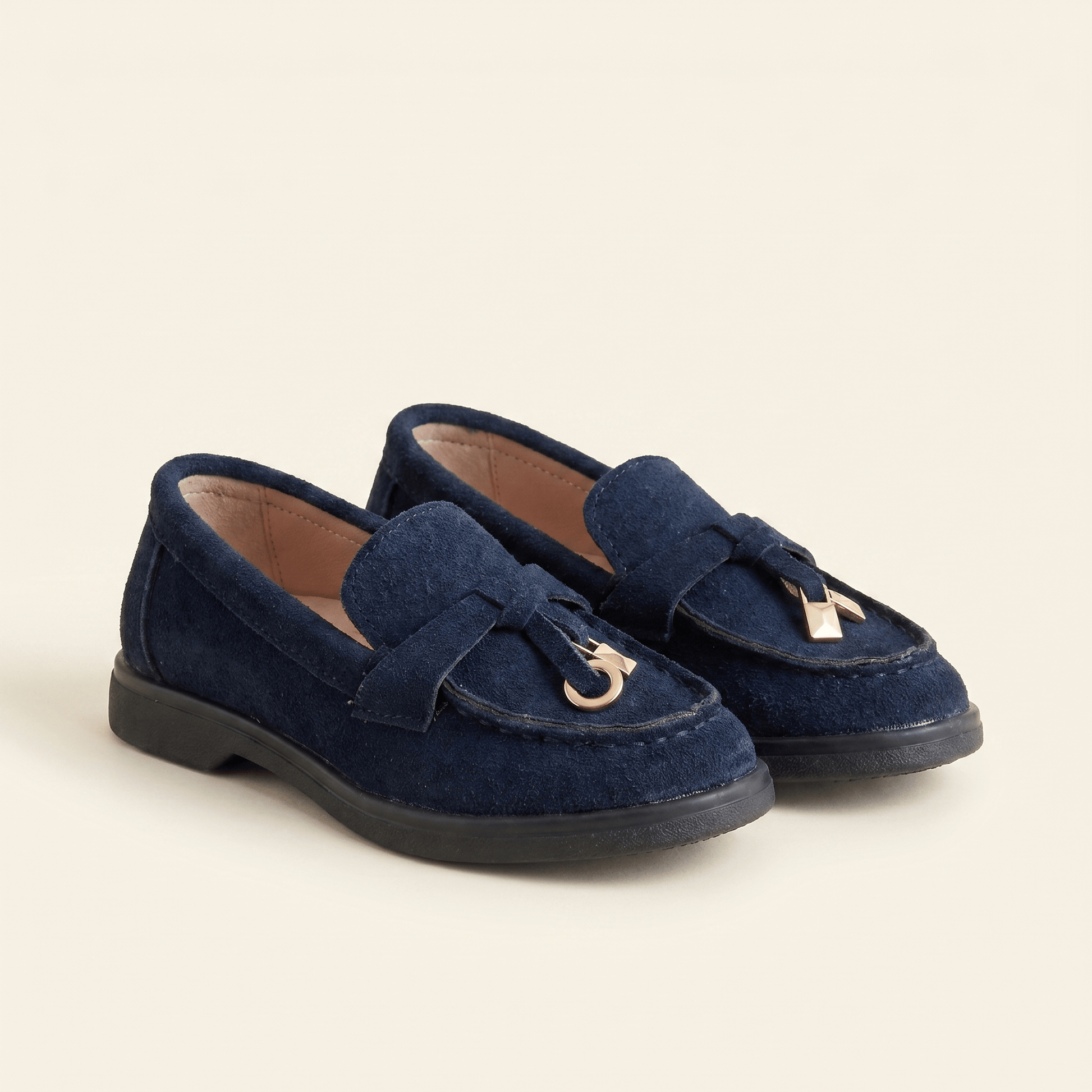 Mocassin Enfant à Glands en Daim