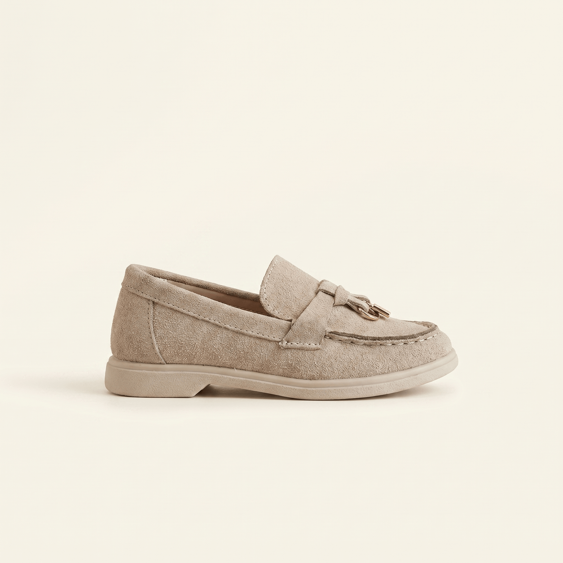 Mocassin Enfant à Glands en Daim