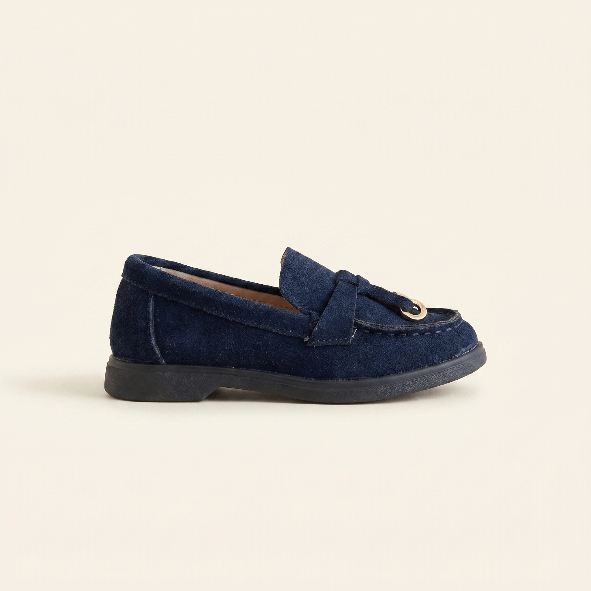 Mocassin Enfant à Glands en Daim